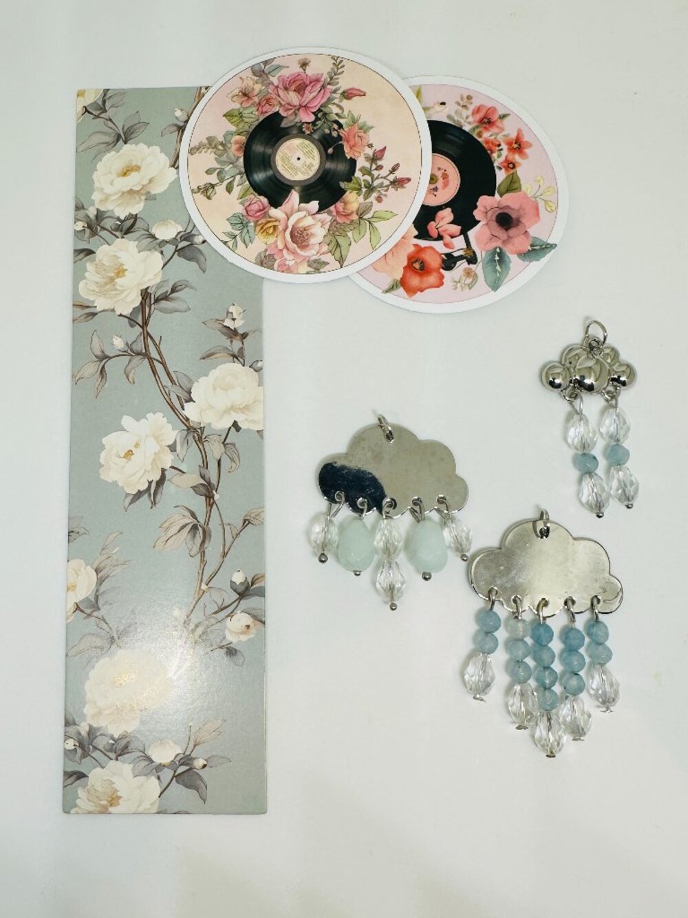 Iridiana Set – Cloud Charms, Stickers & Bookmark